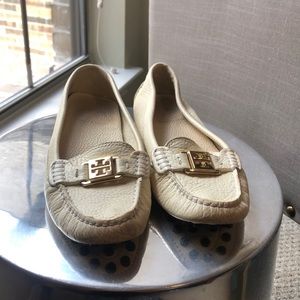 Tory and Burch cream color flats